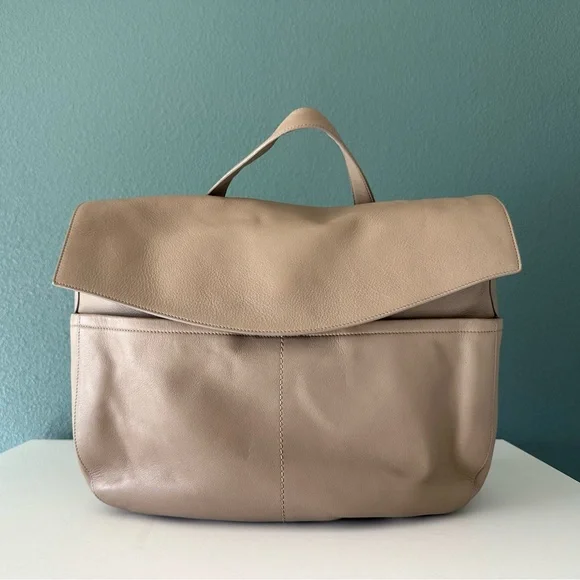 Cuyana Leather Convertible Satchel Backpack Tote Bag in Taupe - Picture 2 of 13